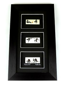 Bone Multiple 28x19 3 in 1 Small Framed