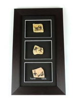 Stone 28x19 3in1 Rock Art Framed