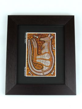 Print Kangaroo Gungurru Small Framed