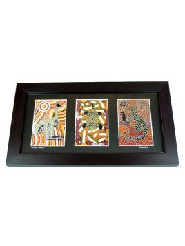 Triple Art Aboriginal Art Prints Framed