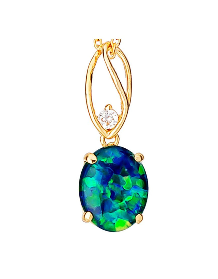 Gold Pendant Triplet 1109