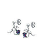 Rhod Earrings Triplet 0604 Kanga