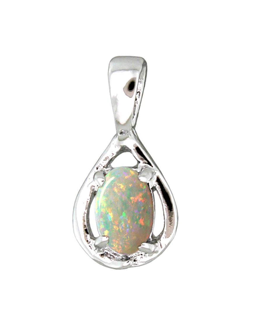 Rhod Pendant Solid 0604