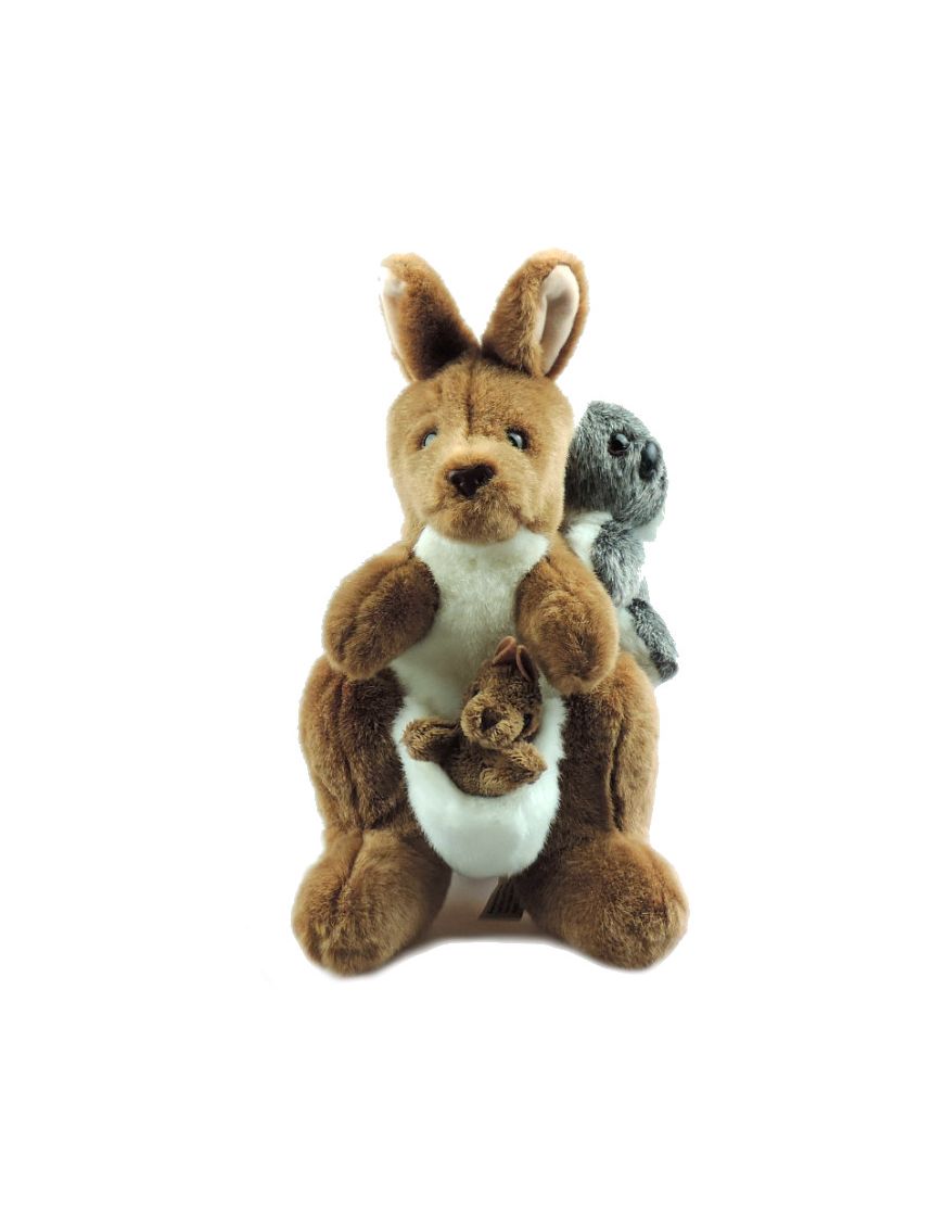 Kangaroo w Koala Baby 12in SoftToy